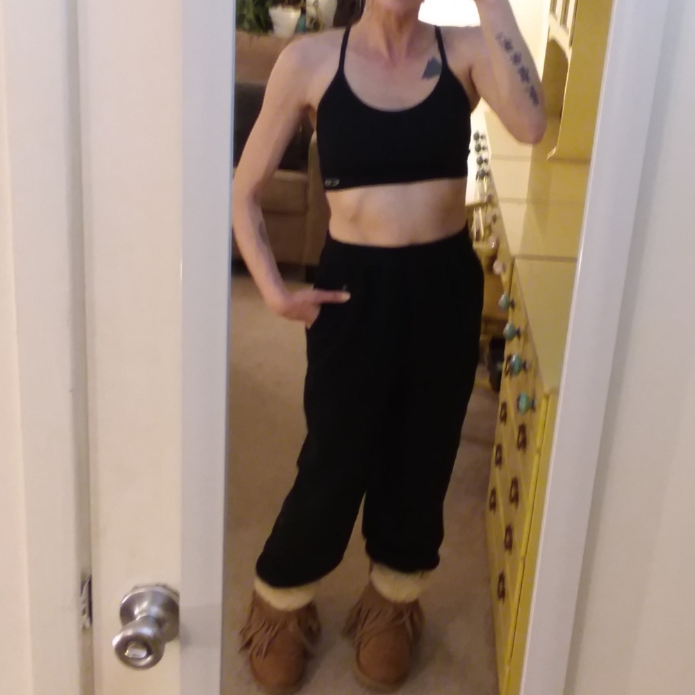 EMS Fleece Jogger Pants Black SOFT